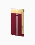 Accendino S.T. Dupont slim 7 bordeaux con finiture dorate