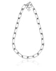Collana UnoAerre in bronzo argentato catena forzatina
