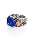 Anello de' Nobili Medievale Piramide Blu