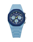 Orologio D1 Milano Blue Blust polychrono 40,5mm