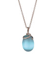 Collana Tsars Olga spirale azzzurra